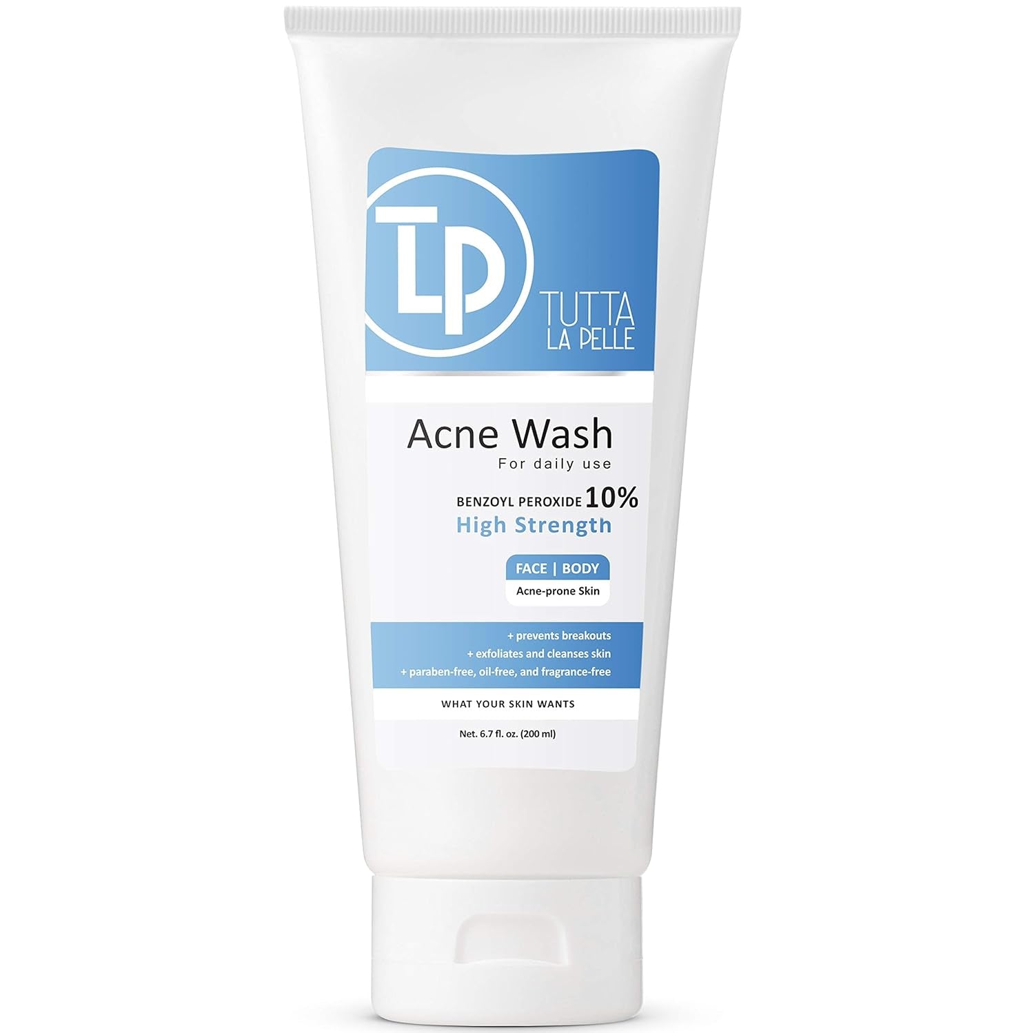 Benzoyl Peroxide Body Wash 10% - Acne Face Wash & Acne Body Wash